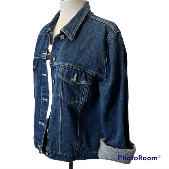 Painted Denim Jacket Size 12/14 - Picture 4 of 5